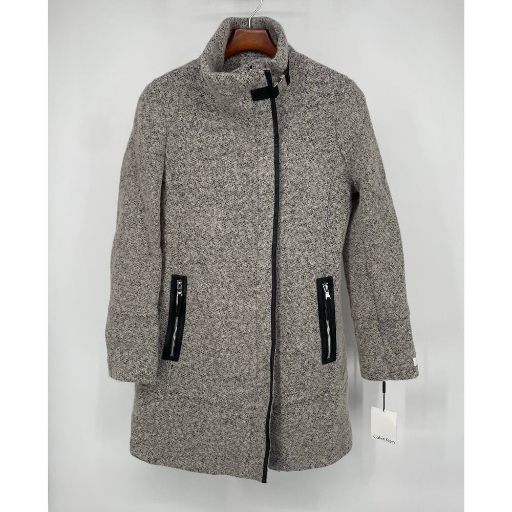 Calvin Klein NEW with Tags, Wool Blend Car Coat, Winter‎ Coat, STYLE, Ladies S
